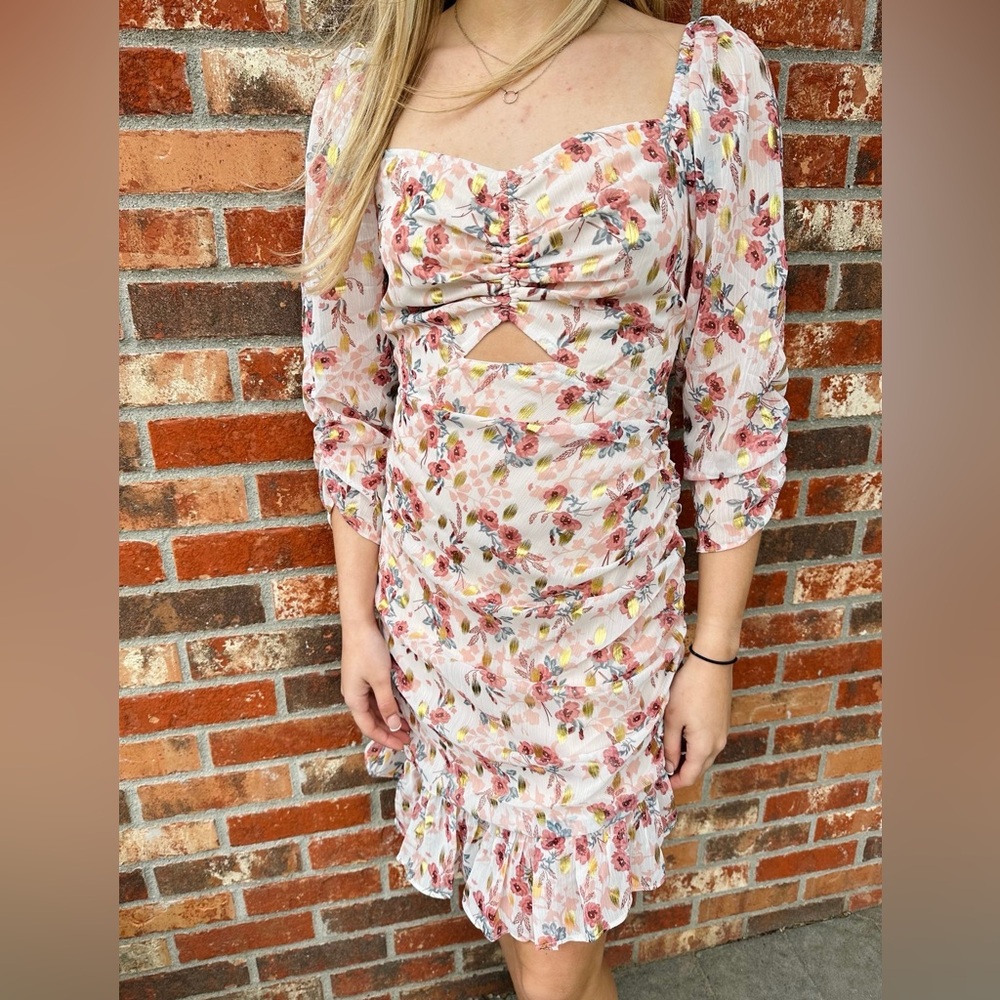 Sweet Lemon Asymmetrical Dress- Size Medium